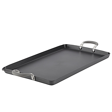 Circulon&reg; Elementum&trade; Nonstick 10-Inch x 18-Inch Double Burner Griddle in Oyster Grey. View a larger version of this product image.