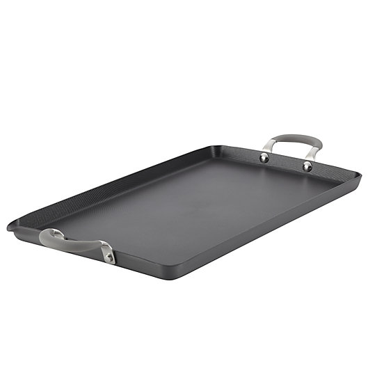Alternate image 1 for Circulon® Elementum™ Nonstick 10-Inch x 18-Inch Double Burner Griddle in Oyster Grey