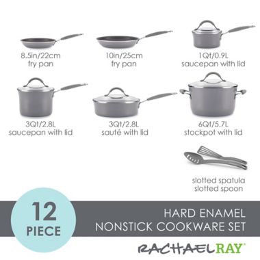 Rachael Ray 16344 Cucina Enamel Nonstick Cookware for sale online Agave Blue 12 Count 