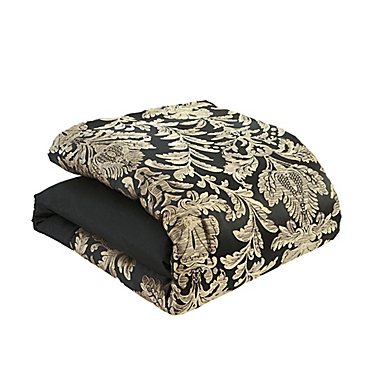 Saraya 14-Piece King Comforter Set in Black/Gold. View a larger version of this product image.