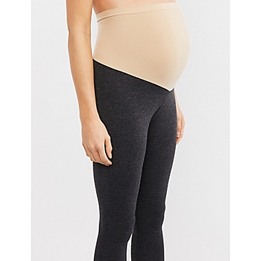 Motherhood Maternity&reg; Large Secret Fit Belly Maternity Crop Legging in Grey. View a larger version of this product image.