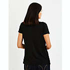 Alternate image 2 for A Pea in the Pod Small Pull Over Open Front Nursing Tee in Black