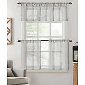 Colordrift Inez Stripe Window Curtain Tier and Valance Set