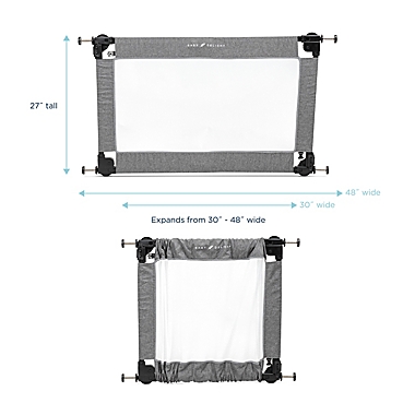 Baby Delight&reg; Go with Me&trade; Span Pressure-Mount Expandable Folding Gate in Charcoal Tweed. View a larger version of this product image.