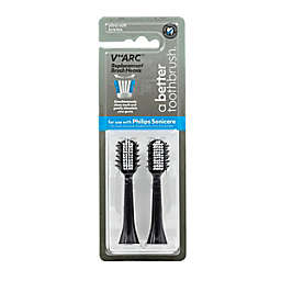 V++ARC™ Replacement Brush Heads for Philip Sonicare® in Black (Set of 2)