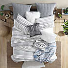Alternate image 2 for Swift Home Atayal Clip Jacquard 5-Piece Full/Queen Comforter Set in Grey