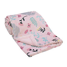 carter's® Floral Elephant Super Soft Baby Blanket in Pink