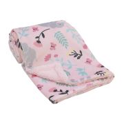 carter&#39;s&reg; Floral Elephant Super Soft Baby Blanket in Pink