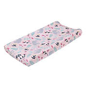 carter&#39;s&reg; Floral Elephant Contoured Changing Pad Cover in Pink