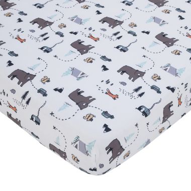 carter's&reg; Woodland Friends Fitted Crib Sheet. View a larger version of this product image.