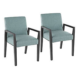 LumiSource® Carmen Polyester Upholstered Arm Chairs (Set of 2)