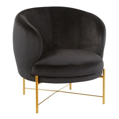 LumiSource&reg; Chloe Accent Chair in Black/Gold