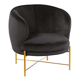 LumiSource® Chloe Accent Chair in Black/Gold