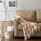 Alternate image 4 for Design Imports Modern Farmhouse Plaid Throw Blanket in Red
