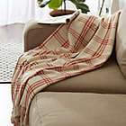 Alternate image 1 for Design Imports Modern Farmhouse Plaid Throw Blanket in Red