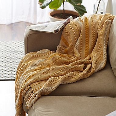 Design Imports Braided Stripe Throw Blanket. View a larger version of this product image.