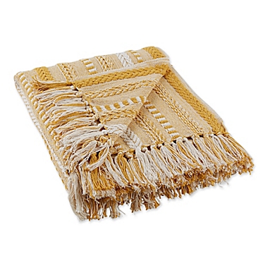 Design Imports Braided Stripe Throw Blanket. View a larger version of this product image.