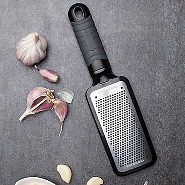 Microplane&reg; Home Series Fine Paddle Grater in Grey. View a larger version of this product image.