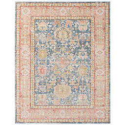 Amer Rugs Cendy Arra Bordered 9&#39; x 13&#39; Area Rug in Blue/Pink