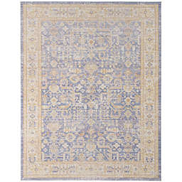 Amer Rugs Cendy Alma Bordered 2&#39; x 3&#39; Accent Rug in Blue