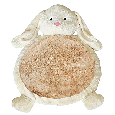 Mary Meyer&reg; Bunny Baby Tummy Time Mat in White. View a larger version of this product image.