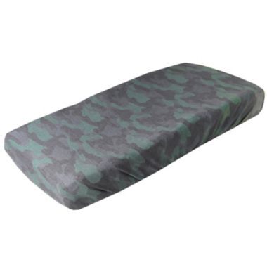 Copper Pearl&trade; Hunter Changing Pad Cover in Green. View a larger version of this product image.