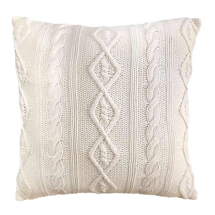 Bee Willow Cable Knit European Pillow Sham In White Bed Bath Beyond