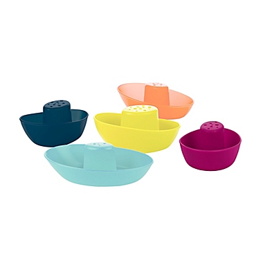 Boon&reg; FLEET&trade; 5-Piece Multicolor Stacking Boats. View a larger version of this product image.
