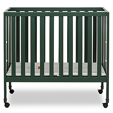 Dream On Me Jett Mini Portable Folding Crib in Olive. View a larger version of this product image.