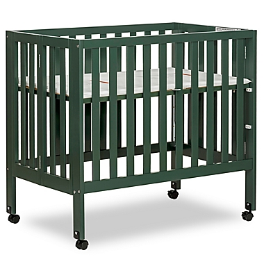 Dream On Me Jett Mini Portable Folding Crib in Olive. View a larger version of this product image.