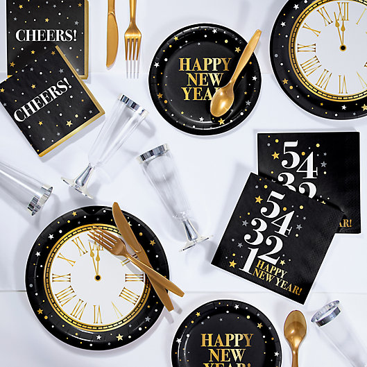 Alternate image 1 for Creative Converting® New Year 80-Piece Party Supplies Kit