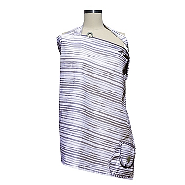 Boppy&reg; Nursing Cover in Grey Watercolor Stripes. View a larger version of this product image.