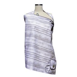 Boppy® Nursing Cover in Grey Watercolor Stripes