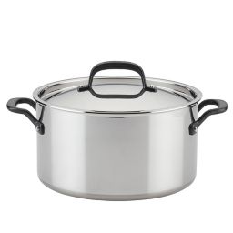 Kitchenaid® 5-Ply Clad 8 qt. Stainless Steel Covered Stock Pot