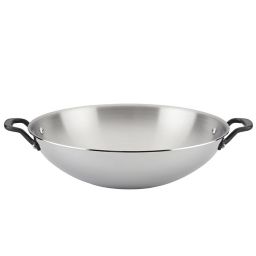 Kitchenaid® 5-Ply Clad 15-Inch Stainless Steel Wok