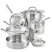 KitchenAid&reg; 3-Ply Stainless Steel 11-Piece Cookware Set