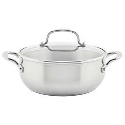 KitchenAid® Nonstick 3-Ply Stainless Steel 4 qt. Covered Casserole