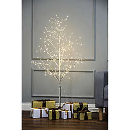 Luxen Home 4-Foot Blossom Pre-Lit LED Artificial Christmas Tree