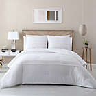 Alternate image 0 for Avery Homegrown Pleated 3-Piece Full/Queen Comforter Set in White