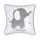 Alternate image 0 for Wendy Bellissimo&trade; Mix &amp; Match Lil Elephant Square Throw Pillow in White/Grey