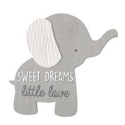 Wendy Bellissimo&trade; 12-Inch x 8-Inch Lil Elephant Sweet Dreams Wall Art in Grey