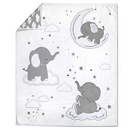 Wendy Bellissimo&trade; Lil Elephant Quilt in White/Grey