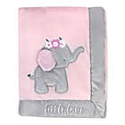 Alternate image 0 for Wendy Bellissimo&trade; Mix &amp; Match Little Love Elephant Plush Blanket in Pink