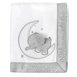 Wendy Bellissimo™ Mix & Match Best Lil Elephant Plush Blanket in White Moon