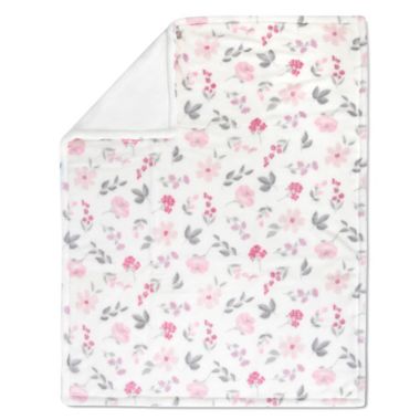 Wendy Bellissimo&trade; Mix &amp; Match Wildflower Plush Blanket in Creme. View a larger version of this product image.