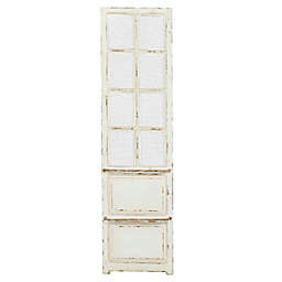 Ridge Road Décor Rectangular Wood and Metal 68-Inch x 18-Inch Wall Panel in Cream