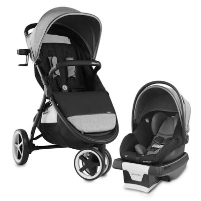 Black And White Stroller Travel System 