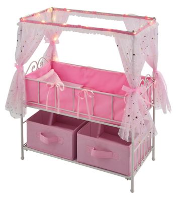 badger basket white doll crib