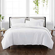 Cannon&reg; Heritage Solid 2-Piece Reversible Twin XL Duvet Cover Set in White