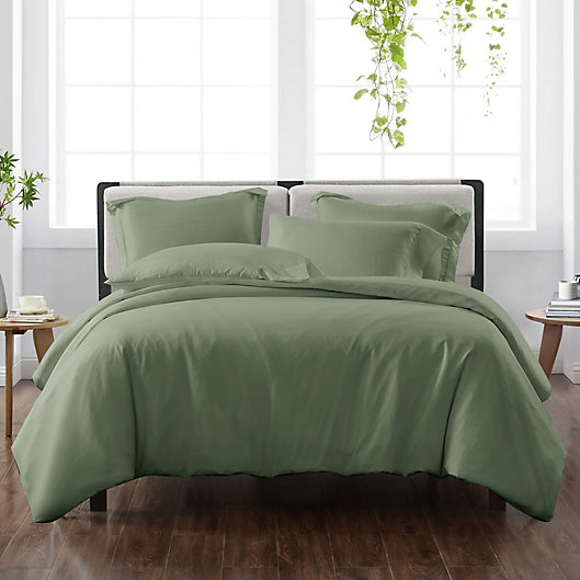 Cannon Heritage Solid 3 Piece Duvet Cover Set Green Full Queen, Is A Duvet Comforter